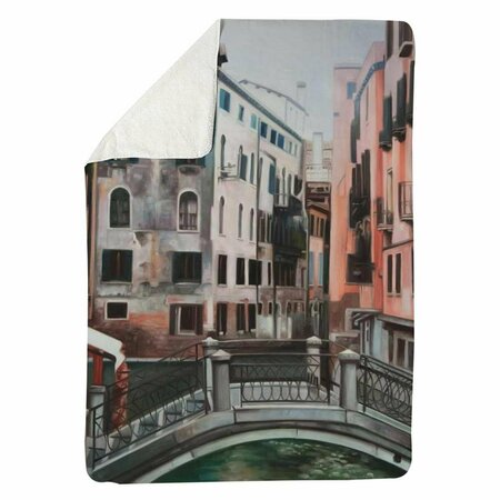 BEGIN HOME DECOR 60 x 80 in. Venice-Sherpa Fleece Blanket 5545-6080-AR11